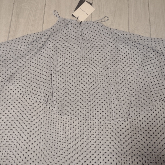 Who What Wear Women's Sleeveless Polka Dot Top  Blue Sz 3X - Picture 3 of 5